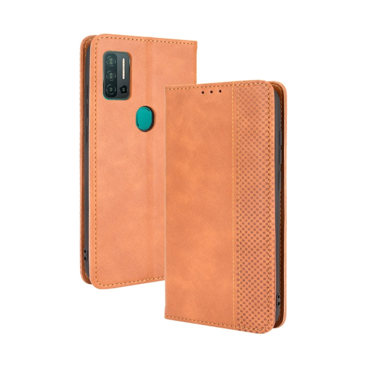 For Ulefone Note 11P Magnetic Buckle Retro Crazy Horse Texture Horizontal Flip Leather Case with Holder & Card Slots & Photo Frame