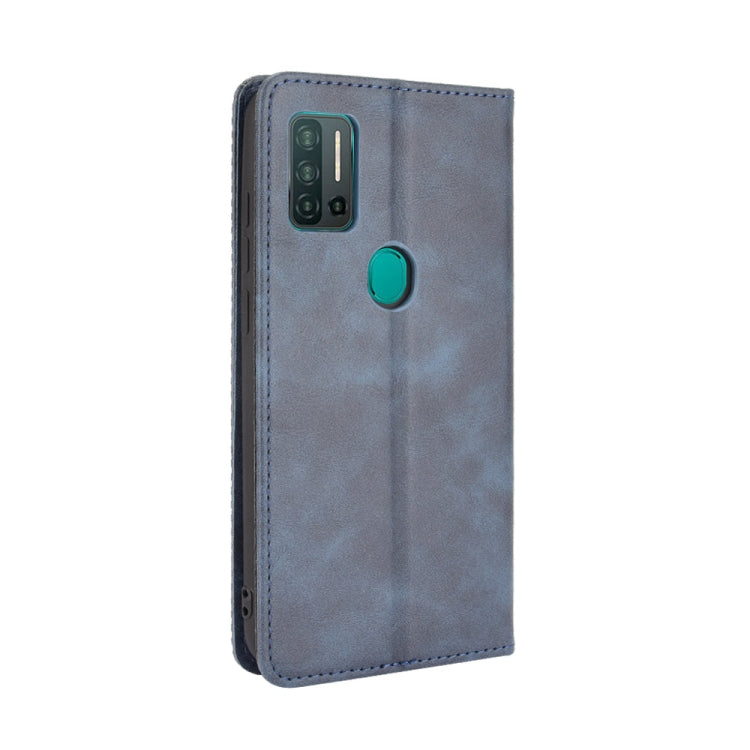 For Ulefone Note 11P Magnetic Buckle Retro Crazy Horse Texture Horizontal Flip Leather Case with Holder & Card Slots & Photo Frame