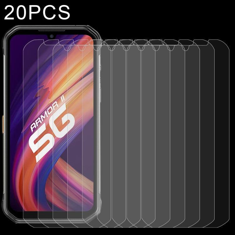 For Ulefone Armor 11 5G 20 PCS 0.26mm 9H 2.5D Tempered Glass Film