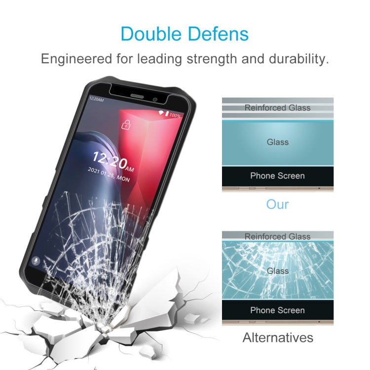 For Oukitel WP12 50 PCS 0.26mm 9H 2.5D Tempered Glass Film
