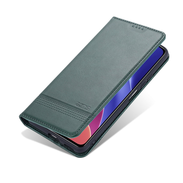 For Xiaomi Redmi K40 AZNS Magnetic Calf Texture Horizontal Flip Leather Case with Card Slots & Holder & Wallet