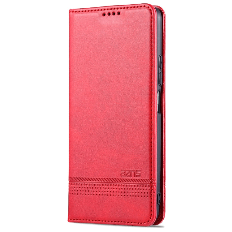 For Xiaomi Redmi K40 AZNS Magnetic Calf Texture Horizontal Flip Leather Case with Card Slots & Holder & Wallet