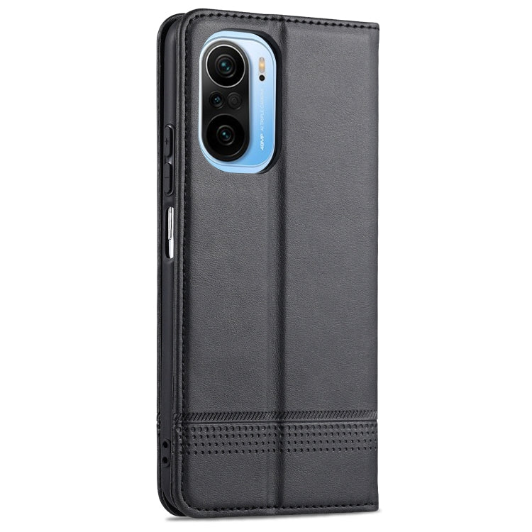 For Xiaomi Redmi K40 Pro AZNS Magnetic Calf Texture Horizontal Flip Leather Case with Card Slots & Holder & Wallet