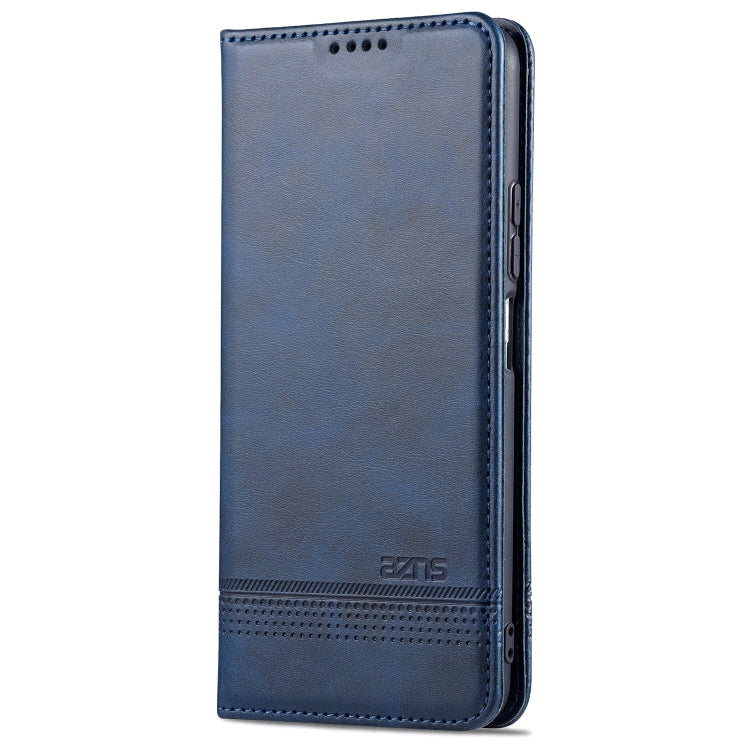 For Xiaomi Poco F3 AZNS Magnetic Calf Texture Horizontal Flip Leather Case with Card Slots & Holder & Wallet