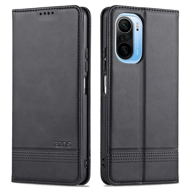 For Xiaomi Poco F3 AZNS Magnetic Calf Texture Horizontal Flip Leather Case with Card Slots & Holder & Wallet