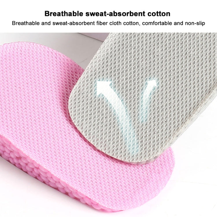 2.5cm 1 Pair 039 Men Soft Invisible Sports Shockproof Inner Heightening Insole Shoe-pad(Grey)