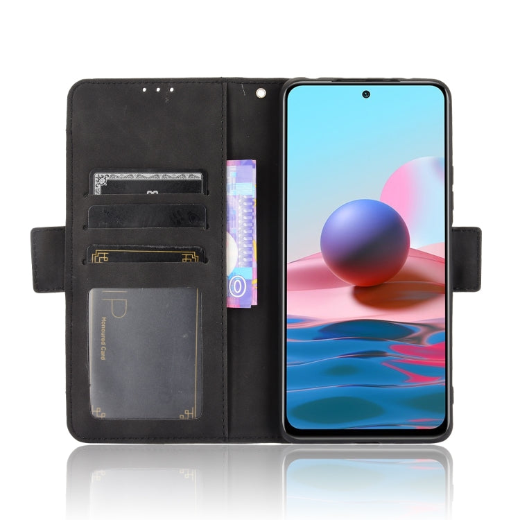 For Xiaomi Redmi Note 10 Pro / Note 10 Pro Max Skin Feel Calf Pattern Horizontal Flip Leather Case with Holder & Card Slots & Photo Frame