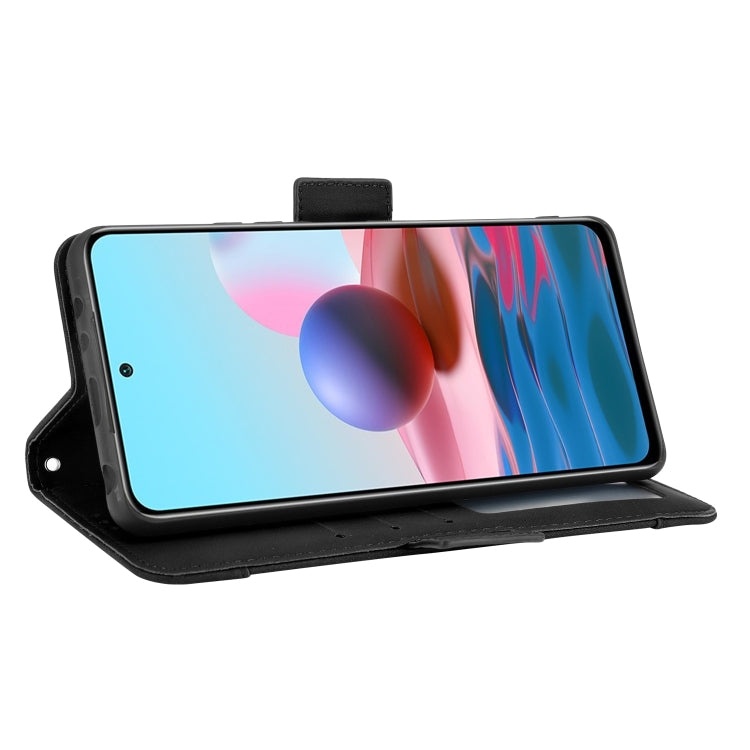 For Xiaomi Redmi Note 10 Pro / Note 10 Pro Max Skin Feel Calf Pattern Horizontal Flip Leather Case with Holder & Card Slots & Photo Frame