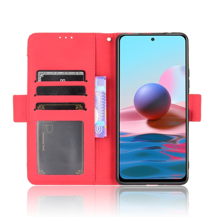 For Xiaomi Redmi Note 10 Pro / Note 10 Pro Max Skin Feel Calf Pattern Horizontal Flip Leather Case with Holder & Card Slots & Photo Frame