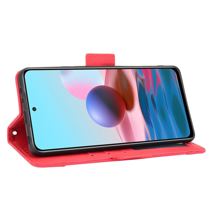 For Xiaomi Redmi Note 10 Pro / Note 10 Pro Max Skin Feel Calf Pattern Horizontal Flip Leather Case with Holder & Card Slots & Photo Frame