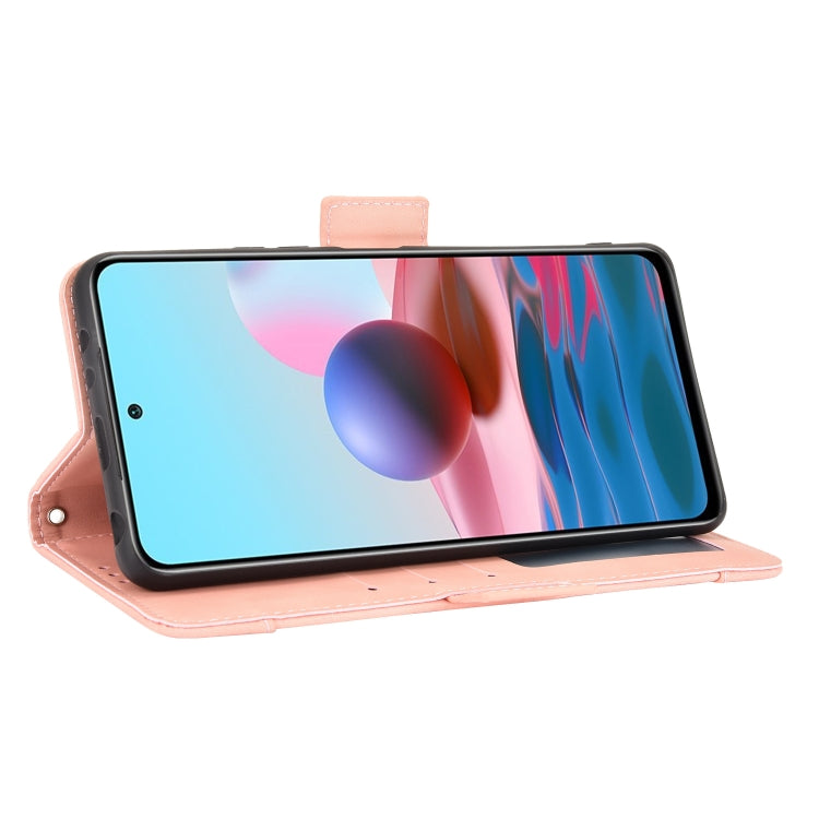 For Xiaomi Redmi Note 10 Pro / Note 10 Pro Max Skin Feel Calf Pattern Horizontal Flip Leather Case with Holder & Card Slots & Photo Frame