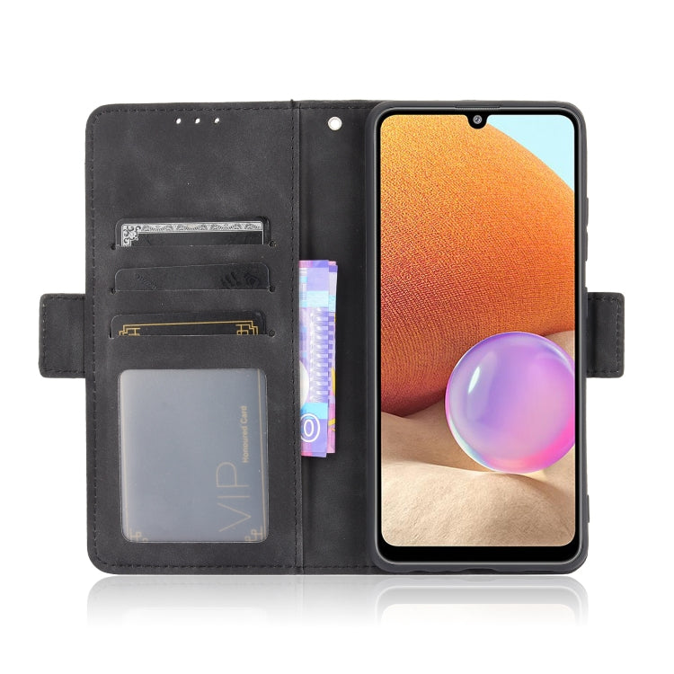 For Samsung Galaxy A32 4G Skin Feel Calf Pattern Horizontal Flip Leather Case with Holder & Card Slots & Photo Frame