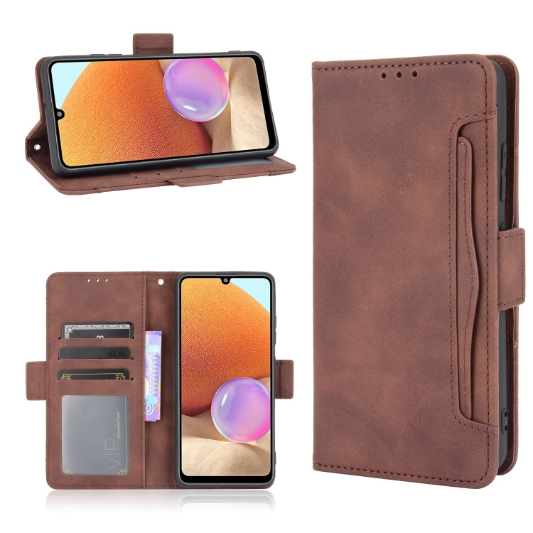 For Samsung Galaxy A32 4G Skin Feel Calf Pattern Horizontal Flip Leather Case with Holder & Card Slots & Photo Frame