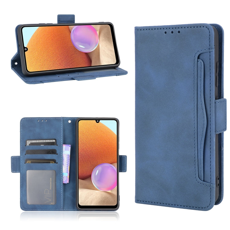 For Samsung Galaxy A32 4G Skin Feel Calf Pattern Horizontal Flip Leather Case with Holder & Card Slots & Photo Frame