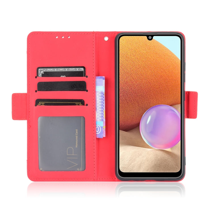 For Samsung Galaxy A32 4G Skin Feel Calf Pattern Horizontal Flip Leather Case with Holder & Card Slots & Photo Frame