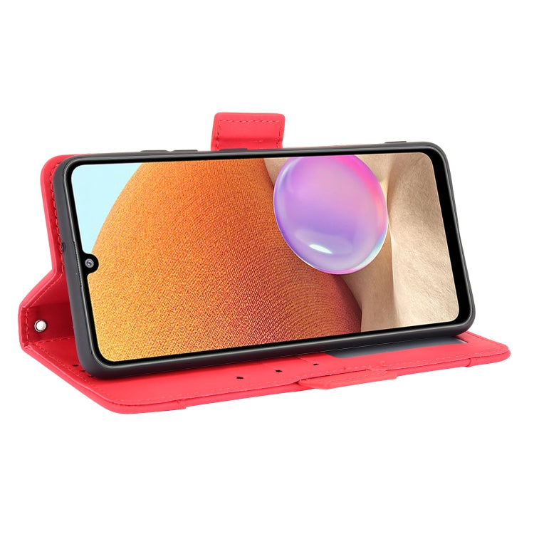 For Samsung Galaxy A32 4G Skin Feel Calf Pattern Horizontal Flip Leather Case with Holder & Card Slots & Photo Frame