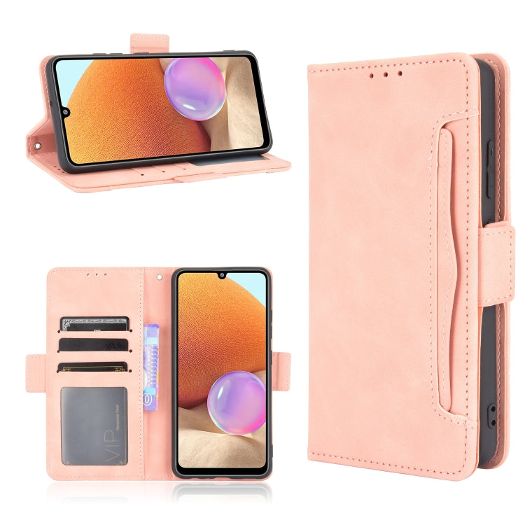 For Samsung Galaxy A32 4G Skin Feel Calf Pattern Horizontal Flip Leather Case with Holder & Card Slots & Photo Frame