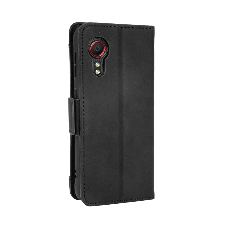 For Samsung Galaxy Xcover 5 Skin Feel Calf Pattern Horizontal Flip Leather Case with Holder & Card Slots & Photo Frame