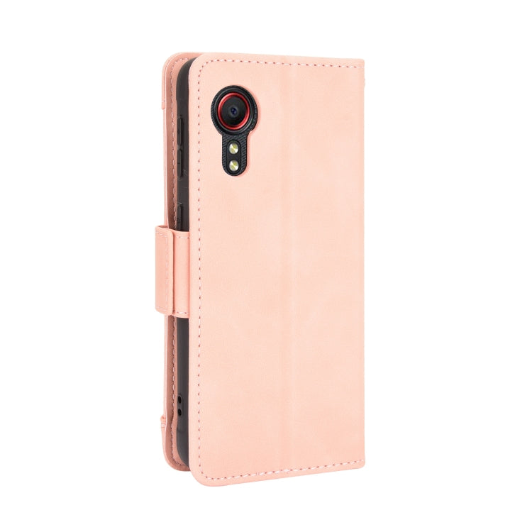 For Samsung Galaxy Xcover 5 Skin Feel Calf Pattern Horizontal Flip Leather Case with Holder & Card Slots & Photo Frame