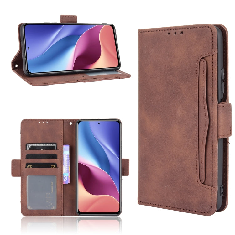 For Xiaomi Mi 11i Skin Feel Calf Pattern Horizontal Flip Leather Case with Holder & Card Slots & Photo Frame