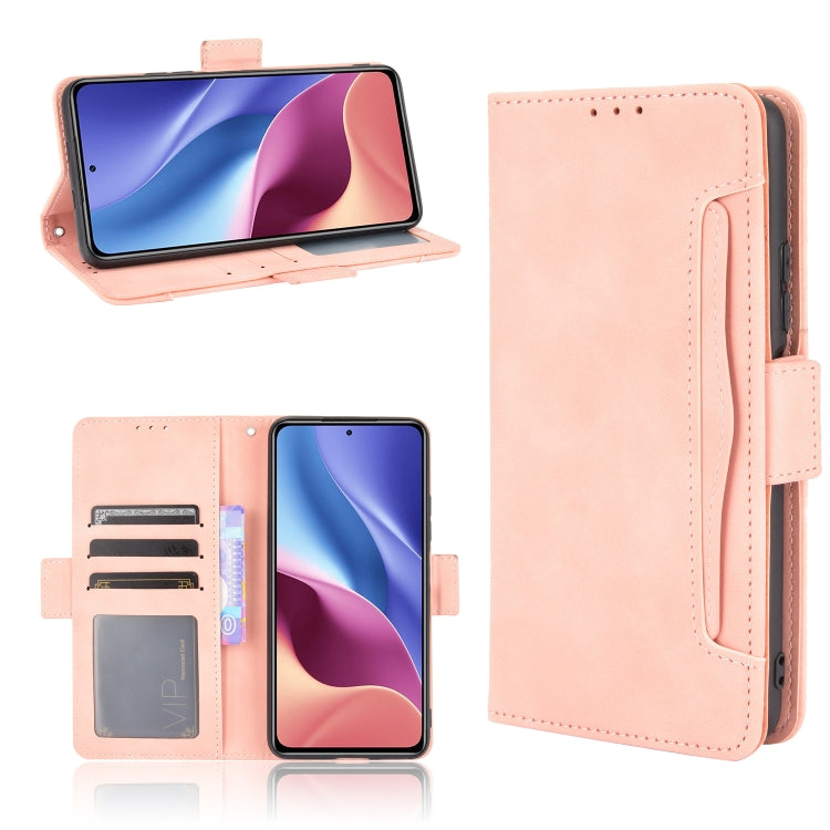 For Xiaomi Mi 11i Skin Feel Calf Pattern Horizontal Flip Leather Case with Holder & Card Slots & Photo Frame