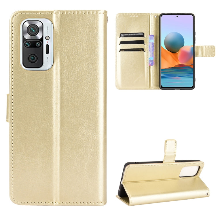 For Xiaomi Redmi Note 10 Pro / Note 10 Pro Max Retro Crazy Horse Texture Horizontal Flip Leather Case with Holder & Card Slots & Photo Frame