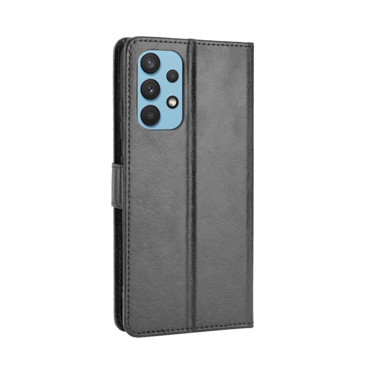 For Samsung Galaxy A32 4G(EU Version) Retro Crazy Horse Texture Horizontal Flip Leather Case with Holder & Card Slots & Photo Frame