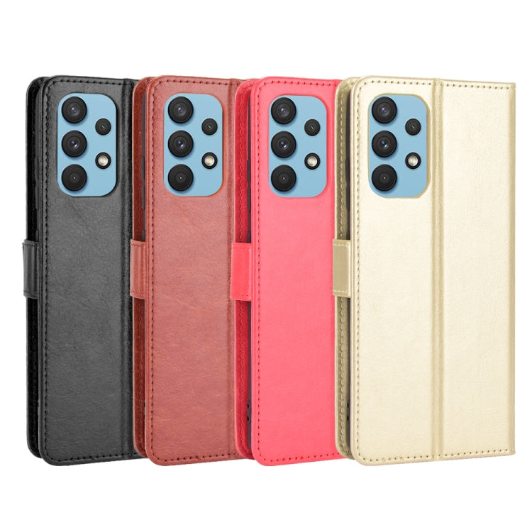 For Samsung Galaxy A32 4G(EU Version) Retro Crazy Horse Texture Horizontal Flip Leather Case with Holder & Card Slots & Photo Frame