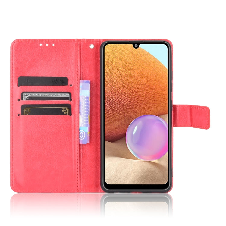 For Samsung Galaxy A32 4G(EU Version) Retro Crazy Horse Texture Horizontal Flip Leather Case with Holder & Card Slots & Photo Frame