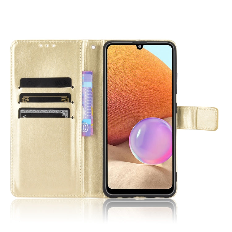 For Samsung Galaxy A32 4G(EU Version) Retro Crazy Horse Texture Horizontal Flip Leather Case with Holder & Card Slots & Photo Frame