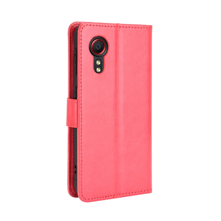 For Samsung Galaxy Xcover 5 Retro Crazy Horse Texture Horizontal Flip Leather Case with Holder & Card Slots & Photo Frame
