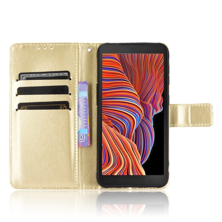 For Samsung Galaxy Xcover 5 Retro Crazy Horse Texture Horizontal Flip Leather Case with Holder & Card Slots & Photo Frame