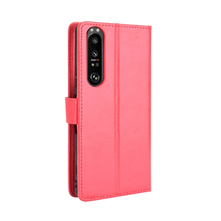 For Sony Xperia 1 III Retro Crazy Horse Texture Horizontal Flip Leather Case with Holder & Card Slots & Photo Frame