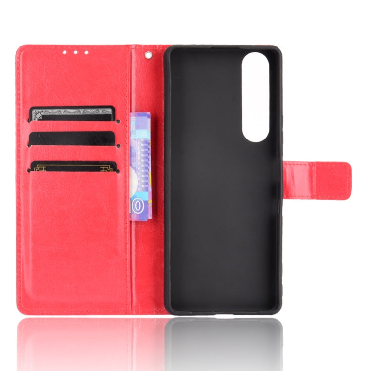 For Sony Xperia 1 III Retro Crazy Horse Texture Horizontal Flip Leather Case with Holder & Card Slots & Photo Frame