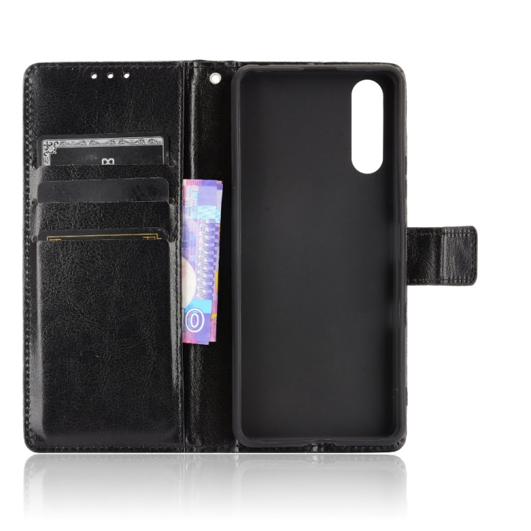 For Sony Xperia 10 III Retro Crazy Horse Texture Horizontal Flip Leather Case with Holder & Card Slots & Photo Frame