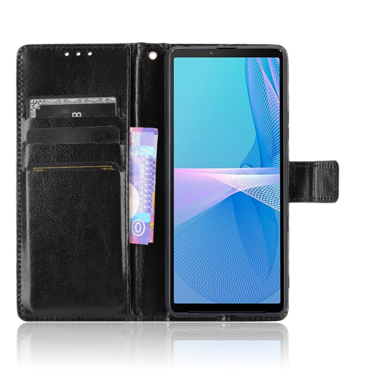 For Sony Xperia 10 III Retro Crazy Horse Texture Horizontal Flip Leather Case with Holder & Card Slots & Photo Frame