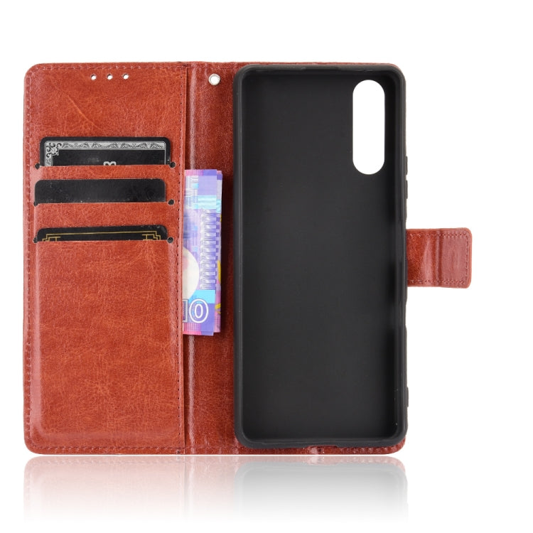 For Sony Xperia 10 III Retro Crazy Horse Texture Horizontal Flip Leather Case with Holder & Card Slots & Photo Frame