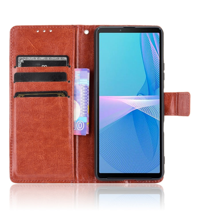 For Sony Xperia 10 III Retro Crazy Horse Texture Horizontal Flip Leather Case with Holder & Card Slots & Photo Frame