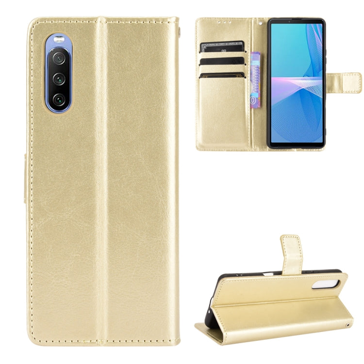 For Sony Xperia 10 III Retro Crazy Horse Texture Horizontal Flip Leather Case with Holder & Card Slots & Photo Frame