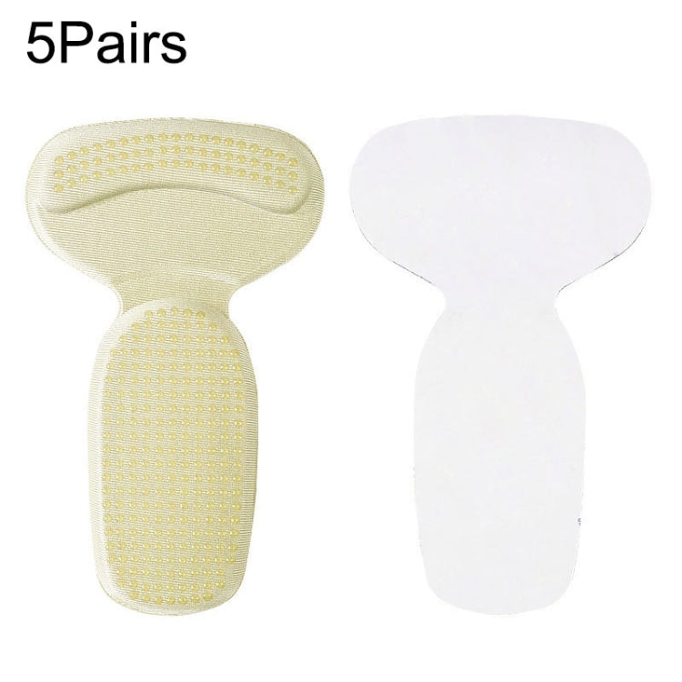5 Pairs 061 High-heeled Shoes Sponge Glue Soft Anti-abrasion Anti-slip Heel Protective Sticker