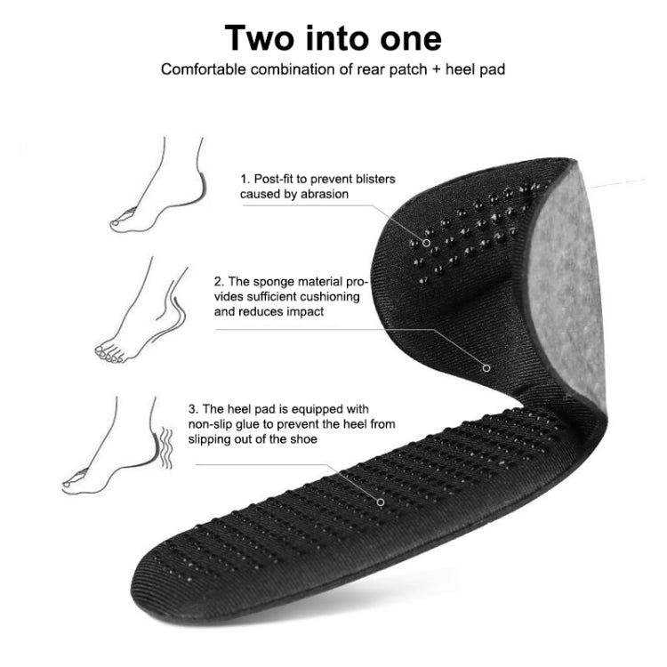 5 Pairs 061 High-heeled Shoes Sponge Glue Soft Anti-abrasion Anti-slip Heel Protective Sticker