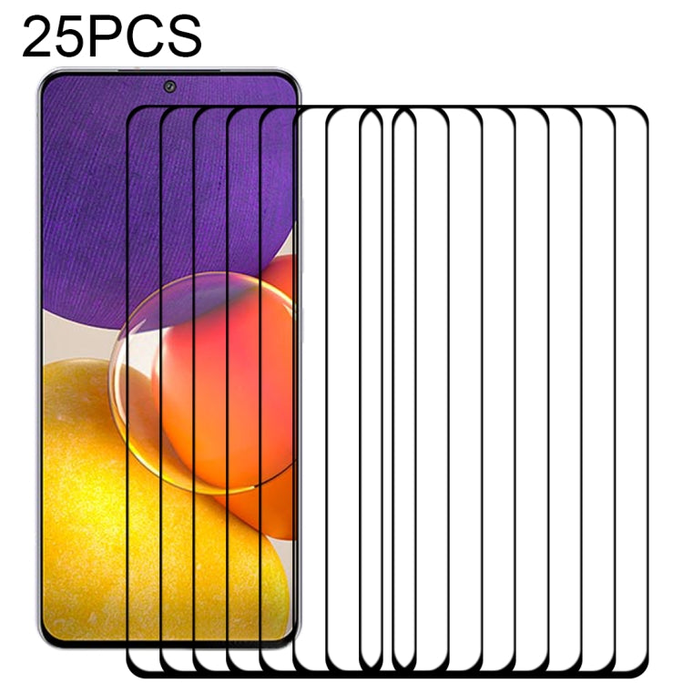 For Samsung Galaxy Quantum 2 25 PCS Full Glue Full Screen Tempered Glass Film