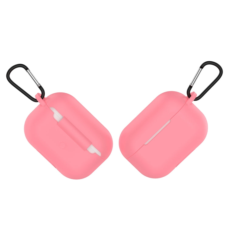 Solid Color Silicone Earphone Protective Case for AirPods Pro, with Hook