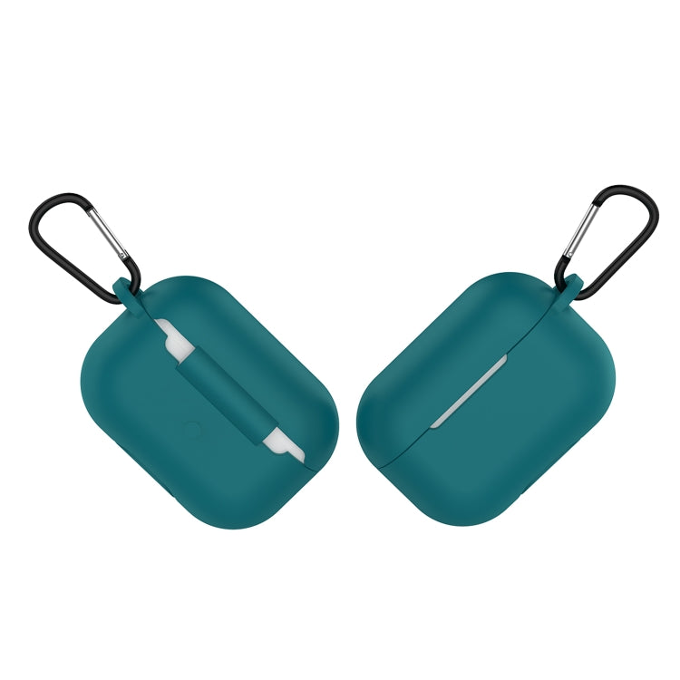 Solid Color Silicone Earphone Protective Case for AirPods Pro, with Hook