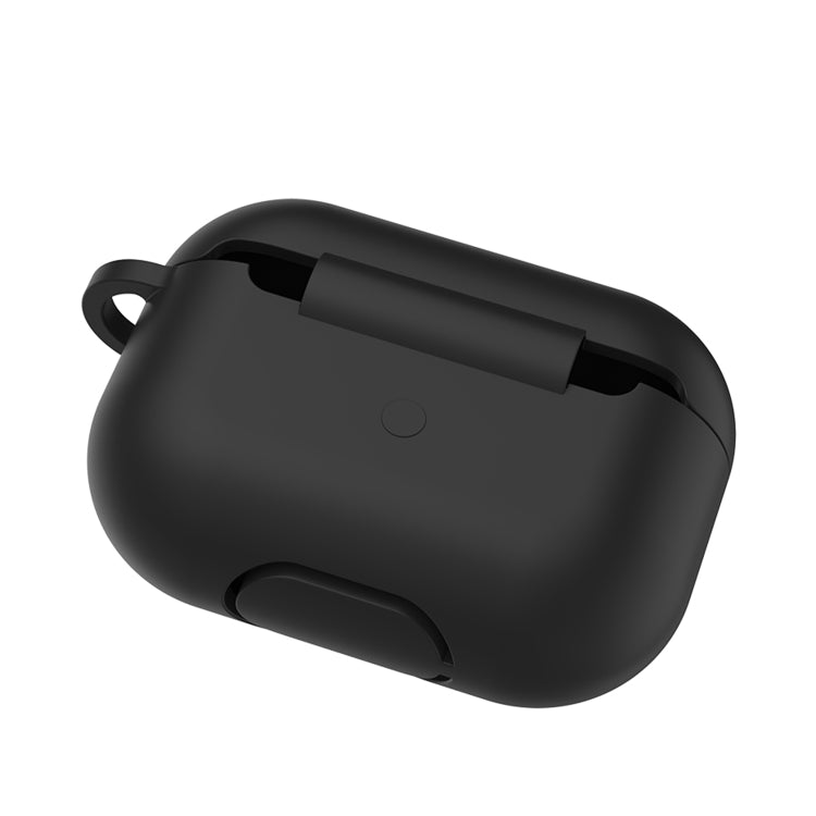 Solid Color Silicone Earphone Protective Case for AirPods Pro, with Hook
