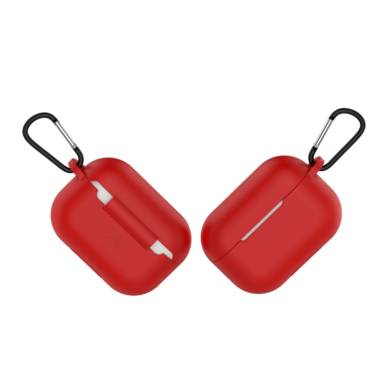 Solid Color Silicone Earphone Protective Case for AirPods Pro, with Hook