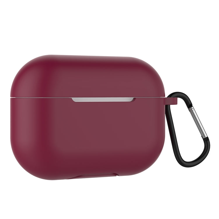 Solid Color Silicone Earphone Protective Case for AirPods Pro, with Hook