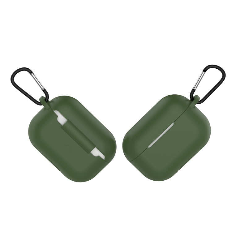 Solid Color Silicone Earphone Protective Case for AirPods Pro, with Hook