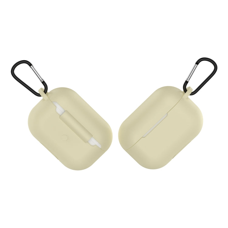 Solid Color Silicone Earphone Protective Case for AirPods Pro, with Hook