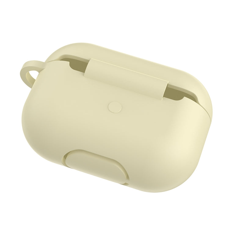 Solid Color Silicone Earphone Protective Case for AirPods Pro, with Hook